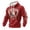 Red, variant on 250 Anniversary USA Hoodie, Mens Patriotic Hoodies American Flag Eagle Shirt Long Sleeve Casual Waffle Pullover Hoodies with Pocket