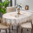 thumbnail image 5 of Mantel de mesa de té simple de encaje europeo para sala de estar, Hotel, Hotel, hogar, mesa redonda, tela ligera de lujo, 5 of 5