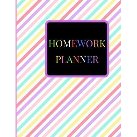 Homework Planner : A Pink Colorful 2019-2020 Student Academic Undated Daily, Weekly College, High, Middle School, Kindergarten, Elementary Calendar Assignment Organizer, Tracker, Logbook, Journal, Notebook with Inspirational Quotes for Class Lesson