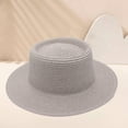 thumbnail image 2 of Gsakboxl Sun Hats for Women Women Dome French Style Straw Boater Hat, Elegant Retro Top Hat for Summer Vacation Party Outdoor, 2 of 3