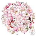 thumbnail image 6 of 35pcs Pastel Stickers Flower Cute Stickers Vintage Stationery Sticker for Laptops Notebooks Suitcases, 6 of 9