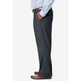 thumbnail image 4 of KingSize Men's Big & Tall Relaxed Fit Wrinkle-Free Expandable Waist Pleated Pants, 4 of 5