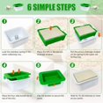 thumbnail image 4 of 1 unidad de prensador de tofu, escurridor, dispositivo de eliminación de agua, elimina automáticamente las herramientas de cocina de agua para hacer que el tofu sea más delicioso, 4 of 5