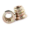 thumbnail image 1 of M Buder Tuercas De Inserción Para Madera Acero Al Carbono Galvanizado Cabeza Hexagonal Fijación Muebles Carpintería Conector Roscado Resistente Al Óxido Talla M8*13mm Paquete 20 Piezas, 1 of 9