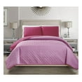 thumbnail image 2 of Embossed Pink Reversible Bedspread/Quilt Set Cal King, 2 of 2