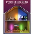 thumbnail image 4 of Keepsmile Lampe sur Pied d'Angle Intelligente à DEL RVB, Lampes Hautes Lumineuses avec Application et Télécommande, Lampe sur Pied Moderne avec Synchronisation Musicale et 16 Millions de Couleurs, Amb, 4 of 7