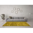 thumbnail image 3 of Ahgly Company Indoor Square Solid Yellow Modern Area Rugs, 8' Square, 3 of 4