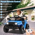 thumbnail image 4 of Costway Camion Voiture pour Enfants 12 V à Batterie, Véhicule Électrique avec Télécommande, Bleu, 4 of 10