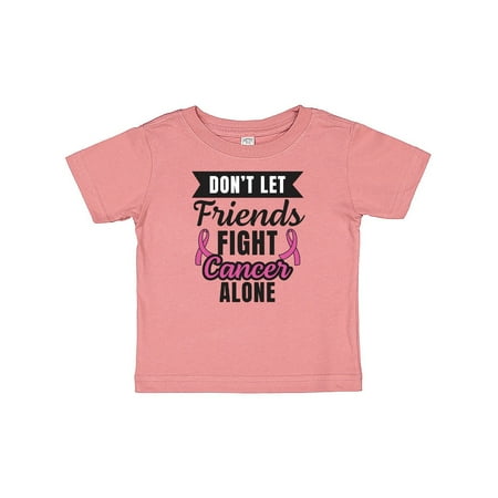 

Inktastic Breast Cancer Awareness Don t Let Friends Fight Cancer Alone Gift Baby Boy or Baby Girl T-Shirt