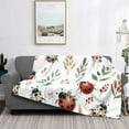 thumbnail image 2 of Yiaed Watercolor Ladybug Print Blanket Throw Blanket Soft Cozy Flannel Blanket for Home Bed Sofa Couch Chair-80"x60", 2 of 6