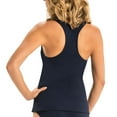 thumbnail image 2 of Dolfin Aquashape Women's Solid Racerback Tankini Top Swimsuit in Navy, Size X-Small, 2 of 2