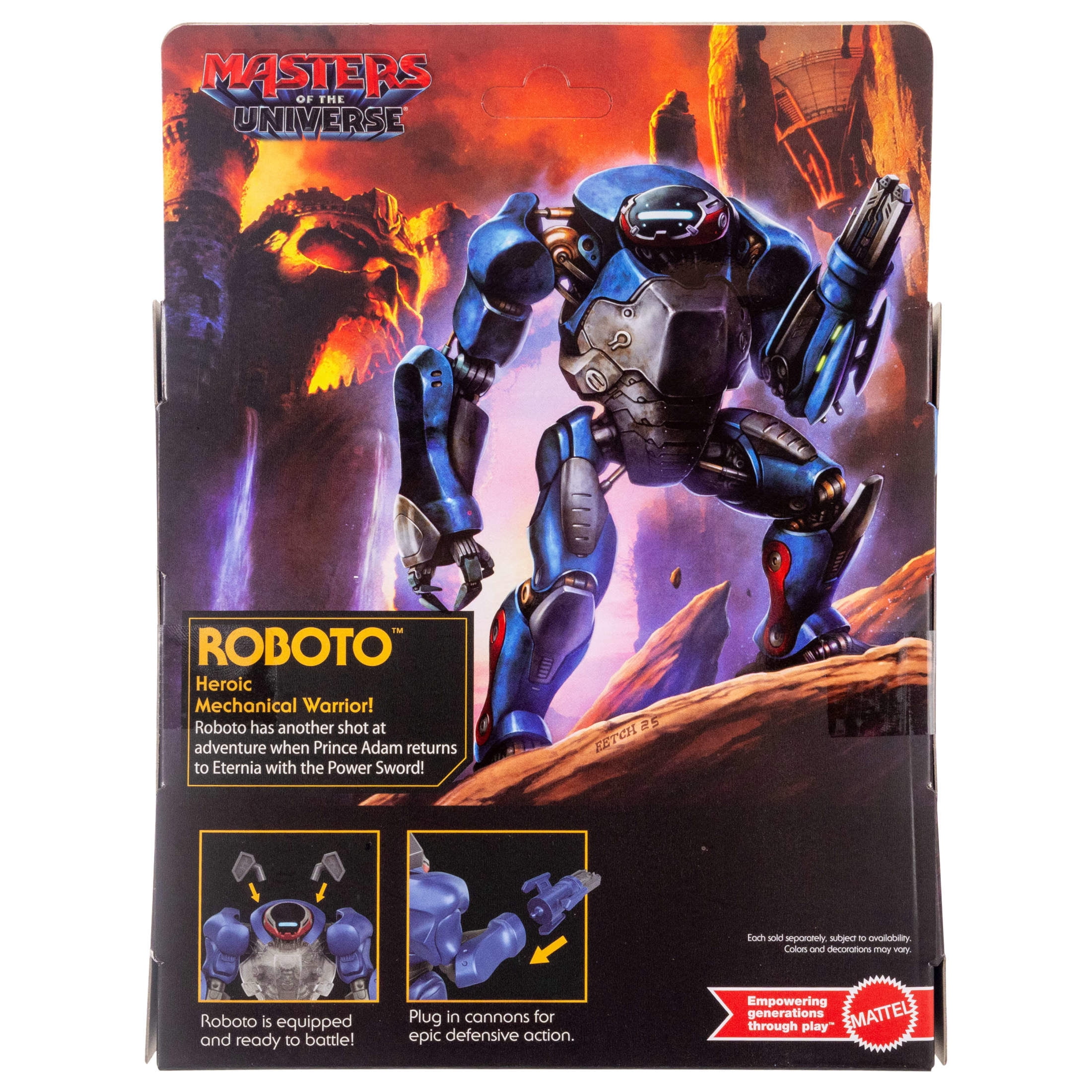 Masters of the Universe 2026 Movie Origins Deluxe Roboto Action Figure Toy, Mechanical Warrior