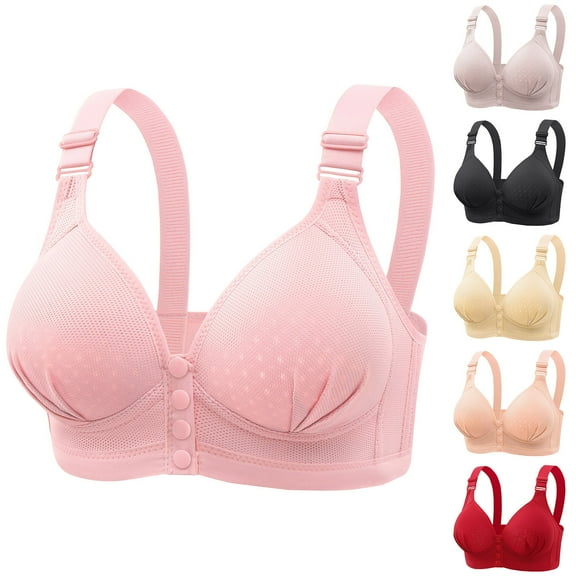 Ahuyic Summer Womens Bras,Plus Size Bras for Women,Women's Nursing Bra Maternity Sleeping Underwear Large Size Large Cup No Underwear Women Daily Bra