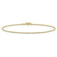 thumbnail image 3 of 14k Yellow Gold 10 Inch 1.4mm Forzantine Cable Anklet Ankle Bracelet Chain, 3 of 10