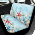thumbnail image 4 of Pzuqiu Car Seat Covers Full Set, Compatible with Front Seats Vans Seats, Front and Rear Seat Cover Set for Station Wagon Most Sedans Breathable, Starfish, 4 of 10