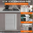 thumbnail image 3 of Luku Performance Stainless Steel Outdoor Kitchen Door Ideal for BBQ Islands, Fireplaces, and Multiple Indoor/Outdoor Installations, 3 of 7
