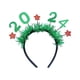 thumbnail image 1 of Diadema de Año Nuevo 2024 para mujer, accesorio para la cabeza para fiestas de cumpleaños de Halloween. Verde, 1 of 9