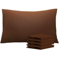 thumbnail image 1 of NTBAY Juego de 2 fundas de almohada estándar, 100% microfibra cepillada de 1800 hilos, súper suaves y acogedoras, resistentes a las arrugas, la decoloración y las manchas con cierre de sobre, fundas d, 1 of 4