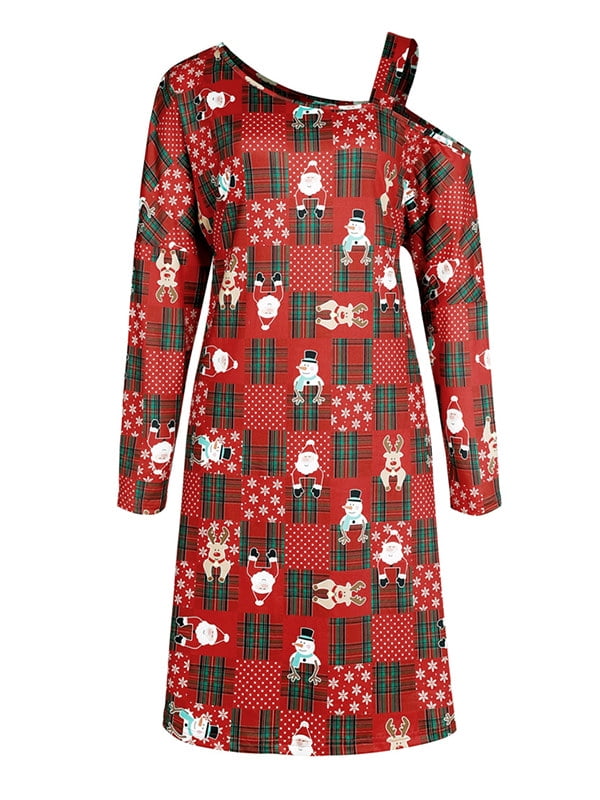 cold shoulder christmas dress