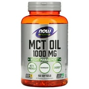 Now Foods Sports MCT Oil Weight Management, Dietary Supplements, 1000 mg, 150 Count