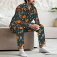 thumbnail image 7 of Salouo Autumn with Pumpkins Print Button-Front Long Sleeve Pajama Set for Men, Soft 2Pjs Men's Long Sleeve Sleepwear-XX-Large, 7 of 7