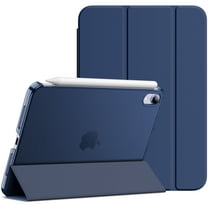 JETech Case Compatible with iPad Mini 6 (8.3-Inch, 2021 Model, 6th Generation), Slim Stand Hard Back Shell Smart Cover with Auto Wake/Sleep (Navy Blue)