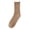Brown, variant on Women Mid Tube Cotton Socks Versatile Trendy Solid Color Casual Athletic Long Socks Daily Footwear Hosiery Black