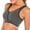 Gray, variant on Women's Zipper Front Bras Yoga Sports Bras Training Stretch Tank Top High Impact Padded Bra Front With Zipper Closure