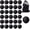 Black, variant on Teyva Pack Racquetballs Bulk 2.4" Rubber Racket Balls