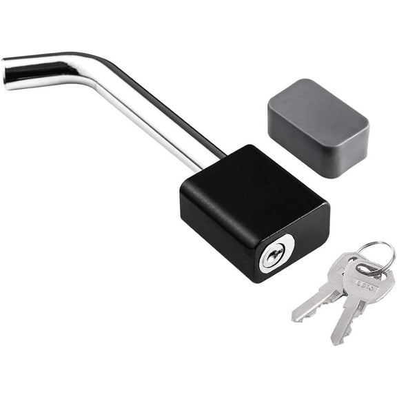 CZC AUTO Trailer Hitch Lock, Dia 5/8 Inch Bent Pin for Class III IV 2 2-1/2 Inch Receiver