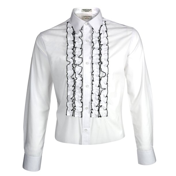Tuxedo Park Slim Fit Ruffle Tuxedo Shirt