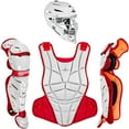 thumbnail image 6 of All Star Adult Afx Fastpitch Softball Catchers Set (Large) White/Scarlet, 6 of 6
