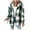ZF-Green, variant on jsaierl Women’s Casual Plaid Hooded Shacket Flannel Drawstring Jacket Button Down Shirt Hoodie with Pocket