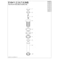 thumbnail image 3 of Kingston Brass EV8410MB Coronet Brass Push Pop-Up Bathroom Sink Drain in Matte Black, 3 of 4