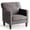 Gray, variant on CONCETTA Fabric Accent Chair with Supportive Backrest and Armrest, Modern Comfy Chair for Living Room, Bedroom, or Office, Gray