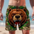 thumbnail image 6 of uublik Mens Swimming Trunks Quick Dry Swim Shorts Funny Swimwear Bathing Suits Army Green, 6 of 6