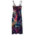 thumbnail image 5 of Tiger Animal Graffiti Fine Art Sleeveless Dress Summer Dress Woman 2025, 5 of 7