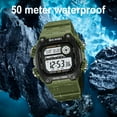 thumbnail image 4 of SKMEI Men's Sports Watch, Waterproof Watch with Stopwatch Countdown Timer Alarm LED Function TPU Strap, Men's/Boy's Wristwatch, 4 of 9