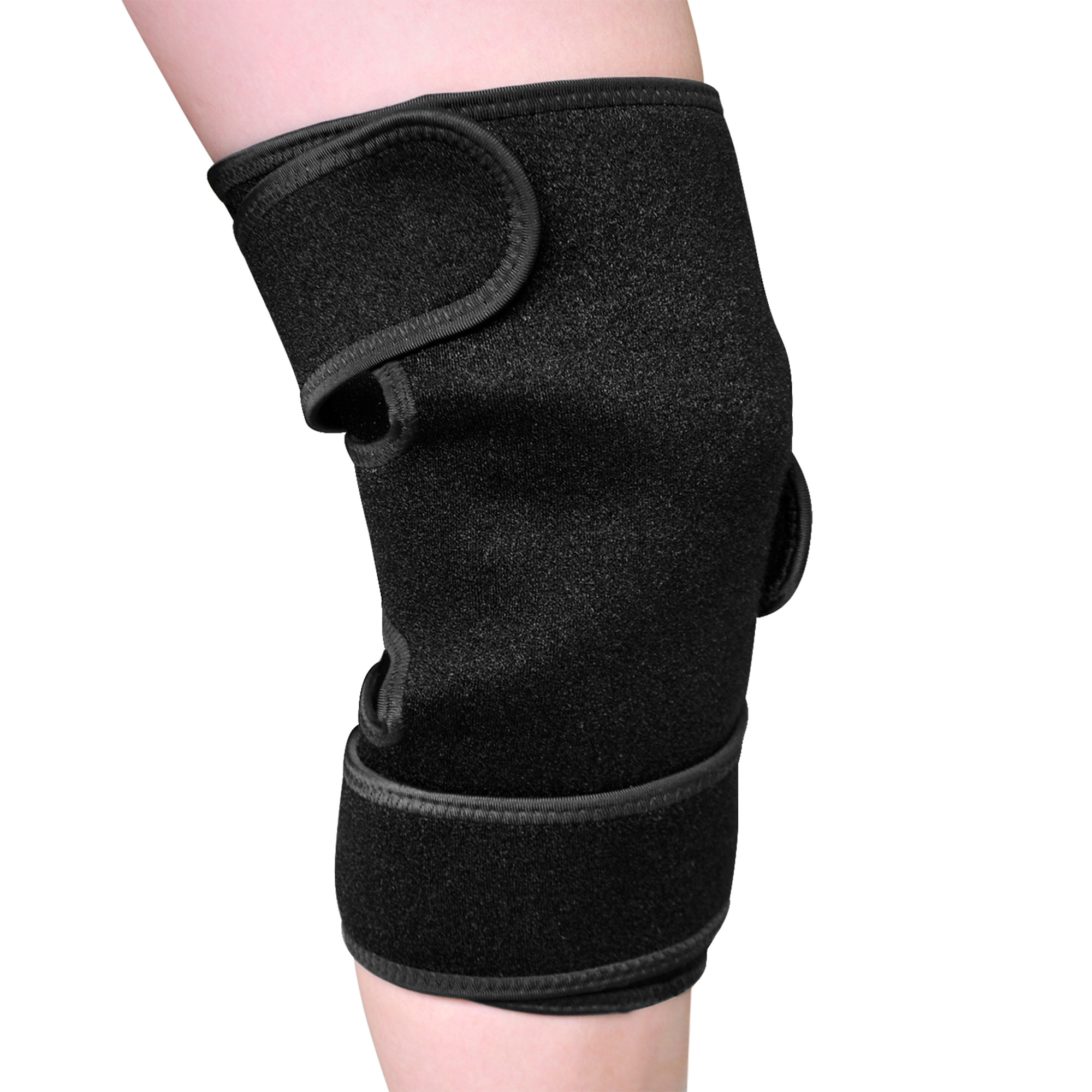 UTK Heated Knee Brace Wrap for Pain Relief Far Infrared Heating Pads  Therapy for Knee and Leg - 6 Jade Stones 3 Heat Settings EMF Free Auto Shut  Off