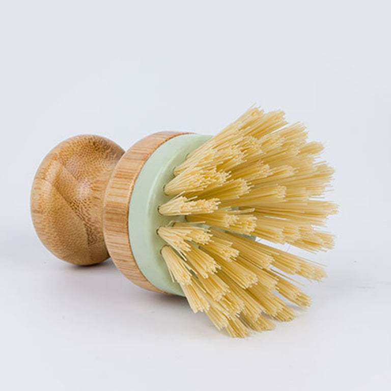 FaLX Cleaning Brush Round Head Soft Bristle Pure Wood Ergonomic
