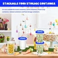 thumbnail image 5 of 12 Sets Freezer Containers with Screw On Lids 32 oz Stackable Reusable Plastic Storage Container Airtight Plastic Food Storage Containers with Twist Top Lids for Food Soup Jello Sauce, 5 of 9