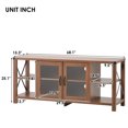 thumbnail image 4 of Ucloveria Morden Farmhouse TV Stand Entertainment Center for 75 inch TV, Brown, 4 of 9