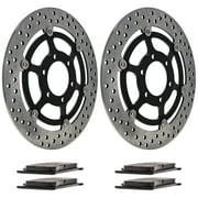 Niche Front Brake Rotor Pad Kit for Triumph T2020211 T2020142 Motorcycle MK1007237