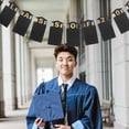 thumbnail image 5 of IDEANATEGRATE 1 Set Happy Graduation Banner Black Paper Rectangle for Kindergarten and Primary School Graduates, 5 of 8