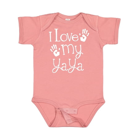 

Inktastic I Love My Yaya Grandchild Gift Baby Boy or Baby Girl Bodysuit