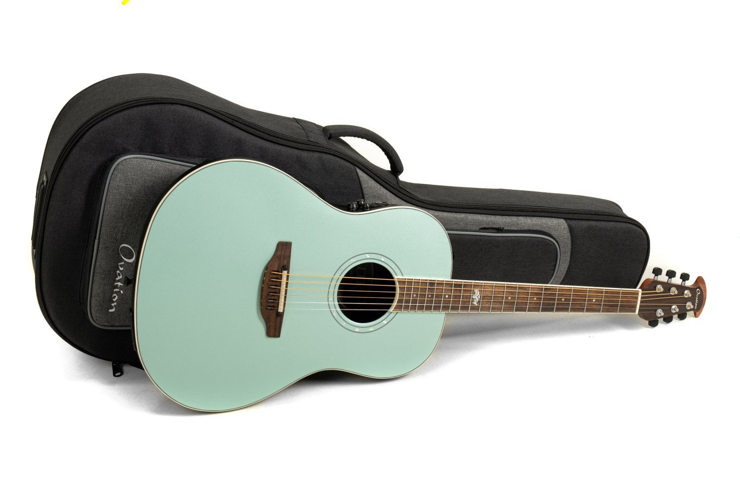 Ovation Ultra Electric Acoustic Guitar w/ Gig Bag - Pitch Black