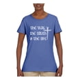 thumbnail image 2 of Wild Bobby The Way, The Truth & The Life Inspirational/Christian Women Graphic Tee, Light Blue, 3X-Large, 2 of 5