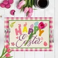thumbnail image 2 of OUSITAID Cute Placemat Dining Table Cloth Tablecloths Decoration Easter Egg Waterproof Burlap 42*32cm Multicolored For Kitchen, 2 of 15