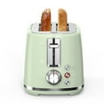 thumbnail image 1 of LONGDEEM 2 Slice Toaster, 6 Settings, Extra Wide Slots, High Lift, Auto Shutoff, Green, 1 of 7