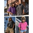 thumbnail image 6 of Oversized T Shirts Vintage Tee Loose Fit Short Sleeve Casual Streetwear Baggy Washed Unisex Tops, 6 of 6